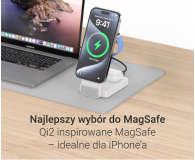 Silver Monkey Alu MagCharger Qi2 3in1 biała - 1328386 - zdjęcie 9